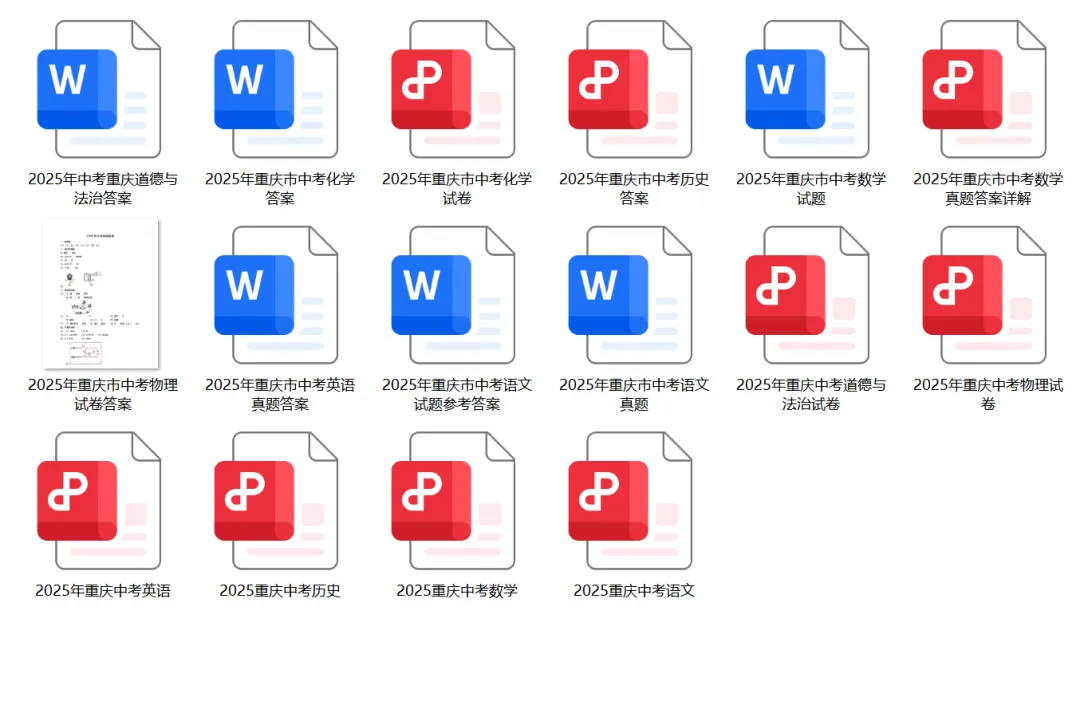 2025重庆中考全科试卷(含答案)+评分标准公布!(附真题下载) 第44张 2025重庆中考全科试卷(含答案)+评分标准公布!(附真题下载) 第44张