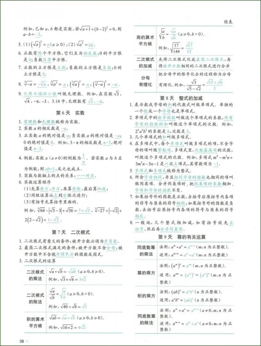 中考数学|2026年中考数学《知识考点总复习每日一练》共72天,电子版可下载打印! 第18张