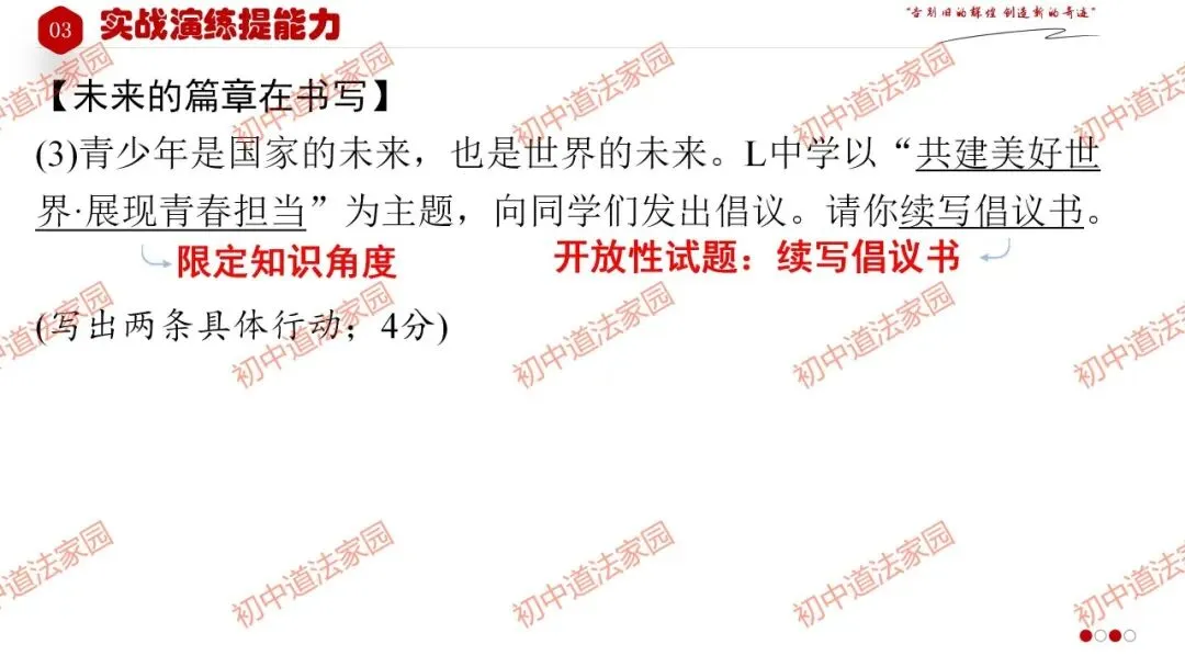 中考政治丨道德与法治一轮复习 专题25 我们共同的世界 第41张