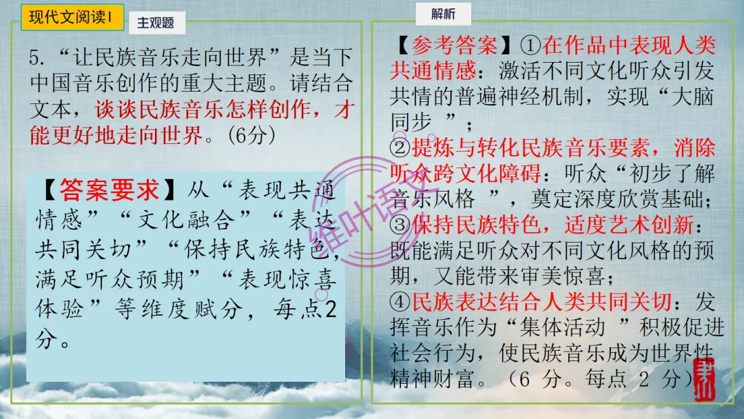 模考讲评|2026届南京、盐城高三二模语文试题讲评 含标杆文 第47张