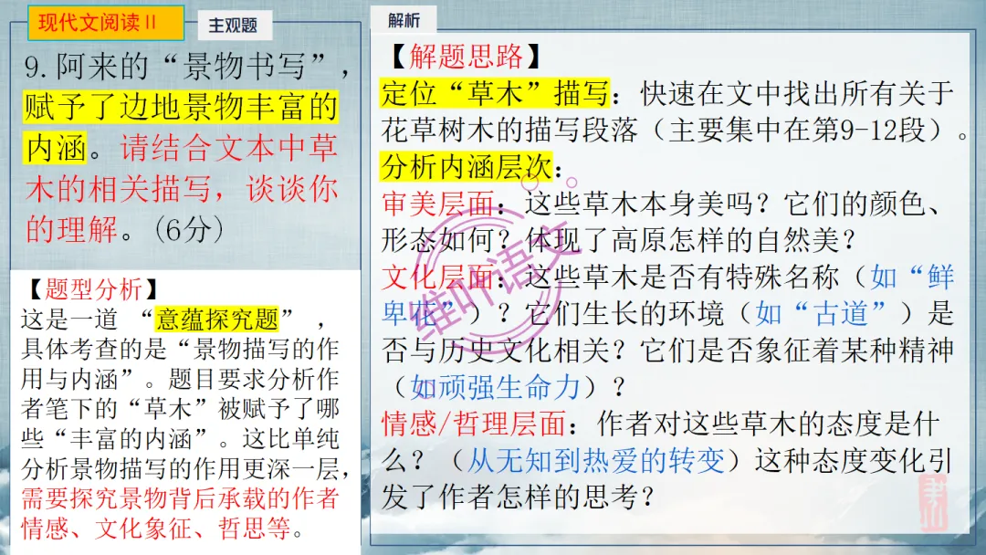 模考讲评|2026届南京、盐城高三二模语文试题讲评 含标杆文 第69张