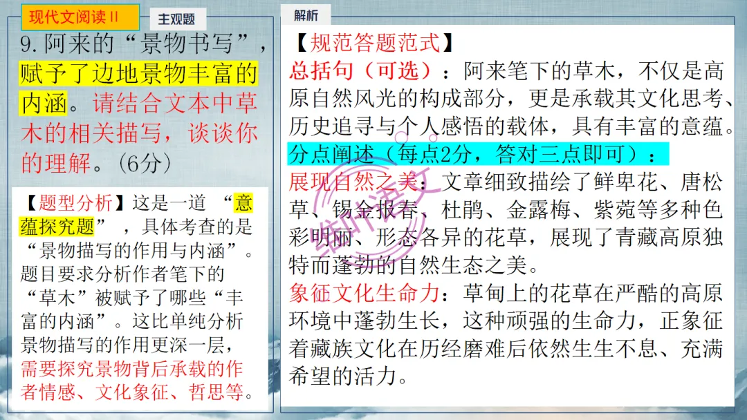 模考讲评|2026届南京、盐城高三二模语文试题讲评 含标杆文 第70张