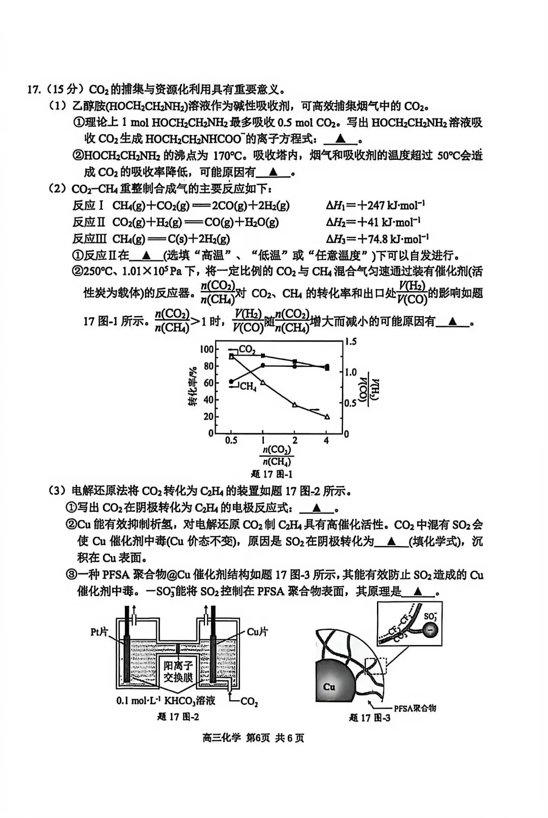 2026届南京高三一模真题卷及答案(语文&数学&化学) 第23张