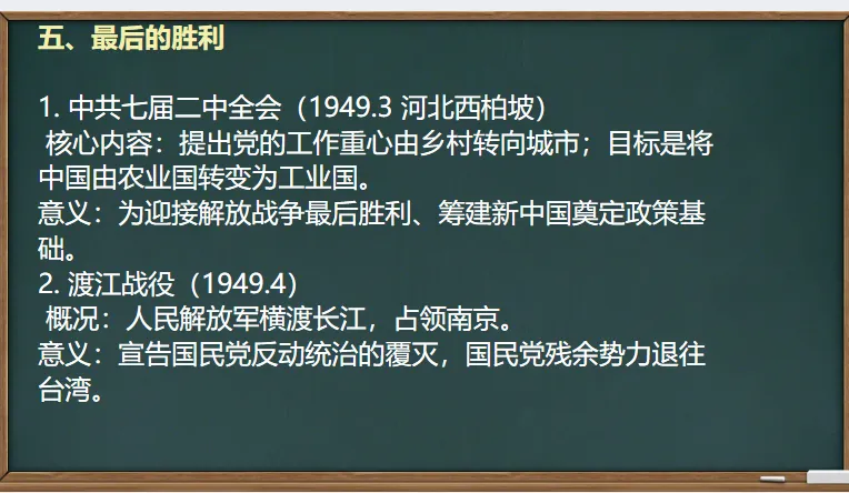 中考历史·一轮复习课件【人民解放战争】 第14张