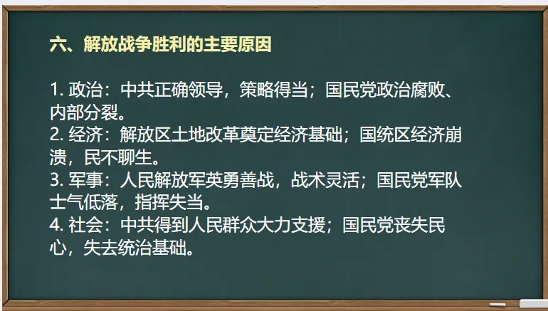 中考历史·一轮复习课件【人民解放战争】 第16张