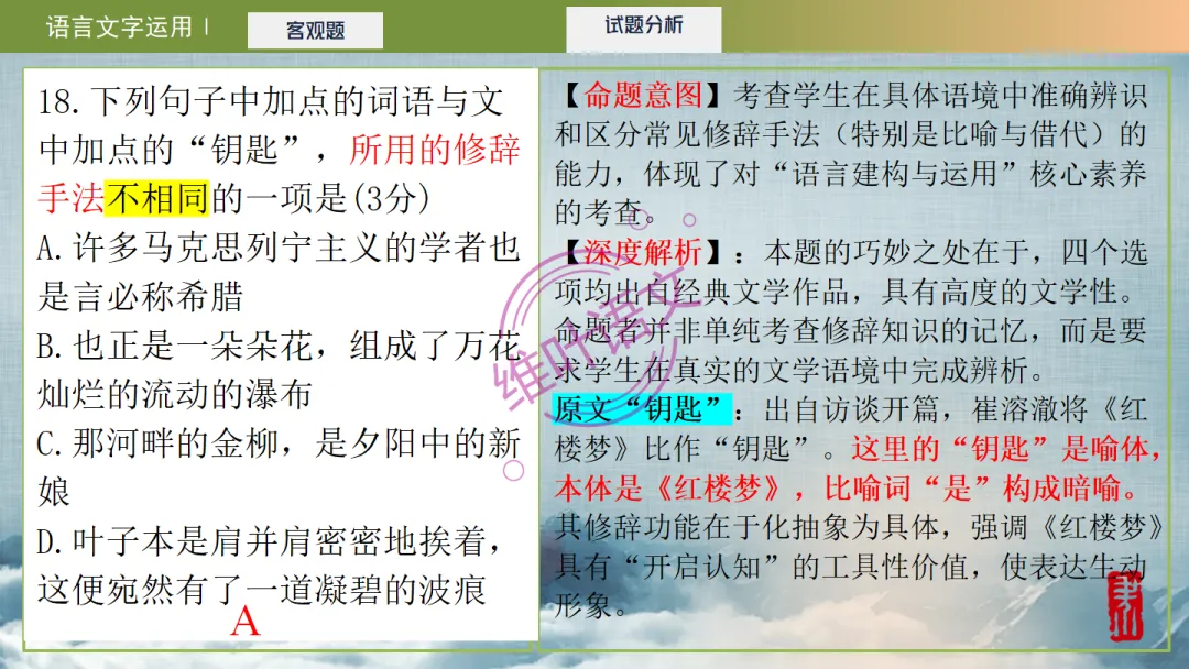 模考讲评|2026届南京、盐城高三二模语文试题讲评 含标杆文 第78张