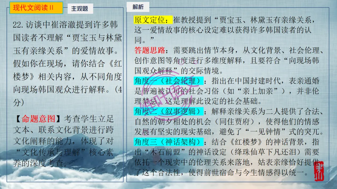 模考讲评|2026届南京、盐城高三二模语文试题讲评 含标杆文 第97张