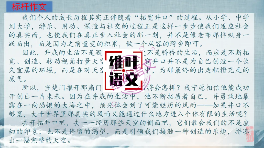 模考讲评|2026届南京、盐城高三二模语文试题讲评 含标杆文 第110张