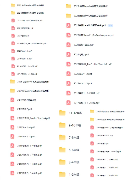 √2026年袋鼠数学竞赛(A-F等级)真题预约领取!袋鼠竞赛考后该如何查分?分数线预测~ 第5张