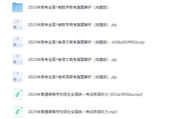 2025全国各省高考真题+答案 第5张