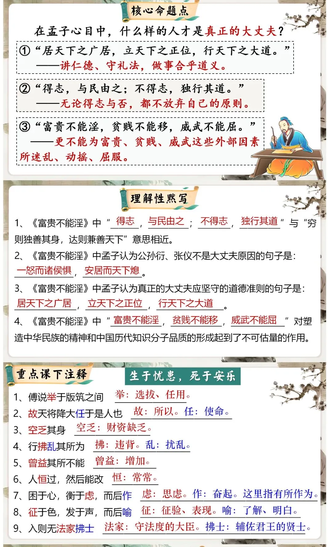 中考议论说理类精品文言文复习课件,这样复习效果太好了! 第10张