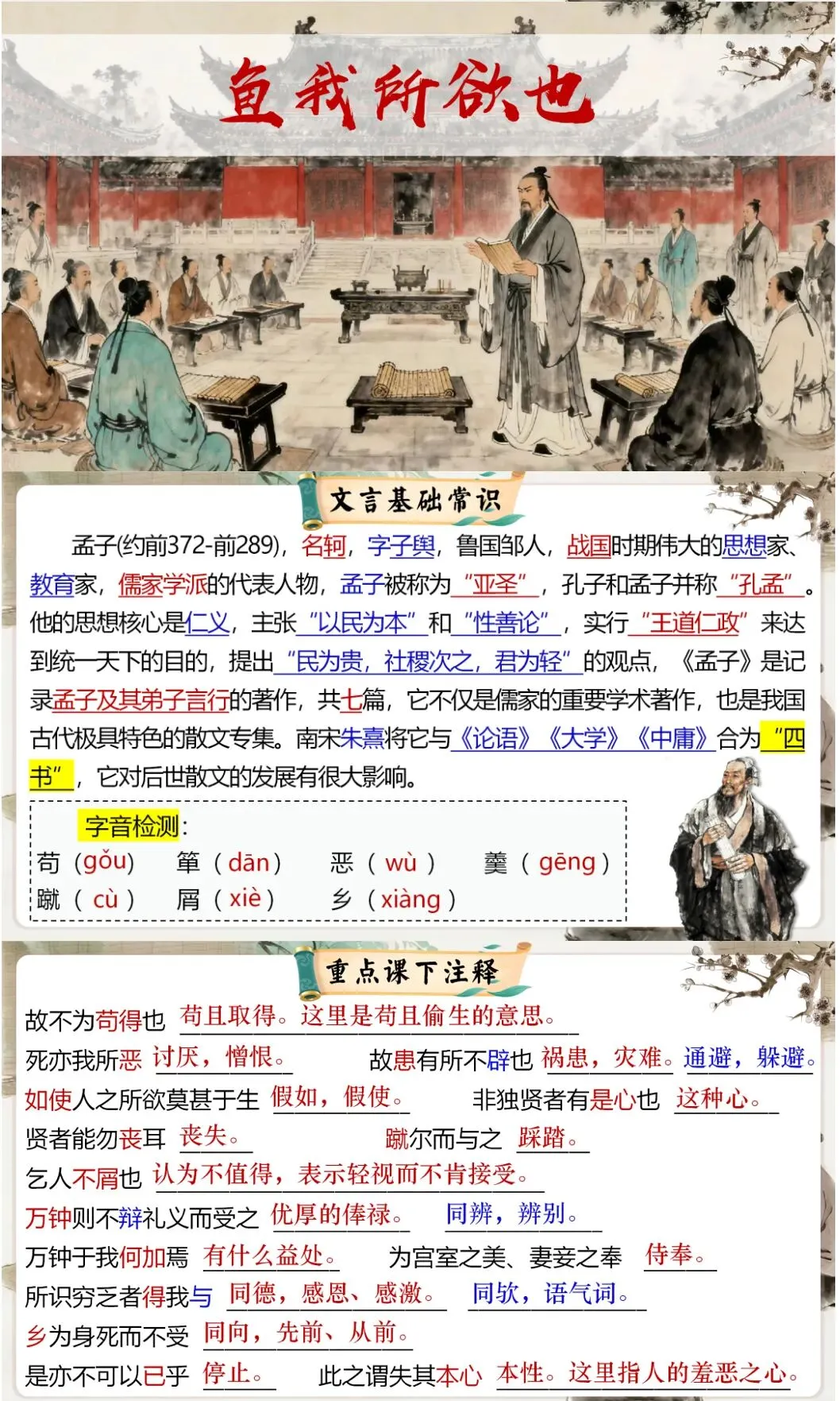 中考议论说理类精品文言文复习课件,这样复习效果太好了! 第22张
