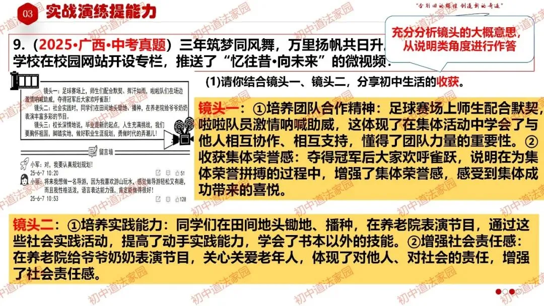 中考政治丨道德与法治一轮复习 专题27 走向未来的少年 第36张