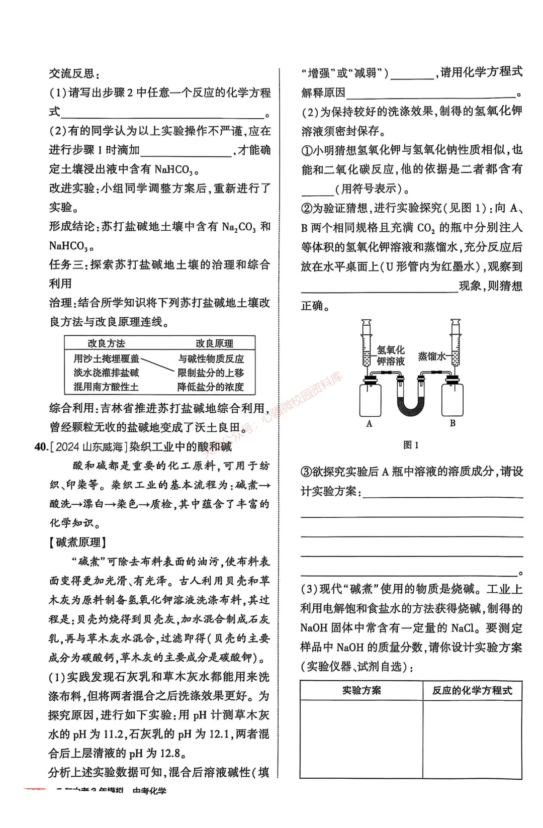 【关于中考】化学中考复习专题⑥——常见的酸碱盐 第13张