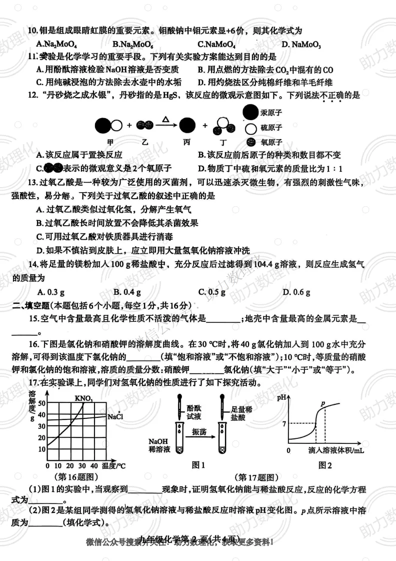 【济源模拟】2025年济源市中考一模试卷及答案(7科含听力) 第12张