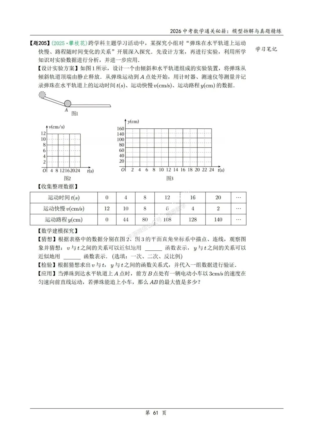 2026年中考数学模型拆解与真题精练198个考点 第74张