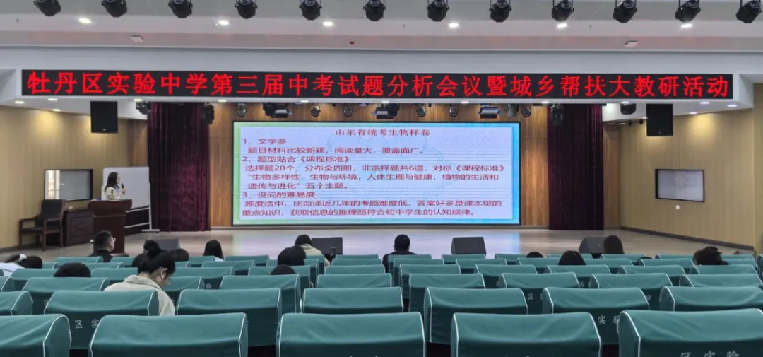 精研中考明方向 聚力提质启新程——牡丹区实验中学生物学科大教研活动圆满举行 第28张