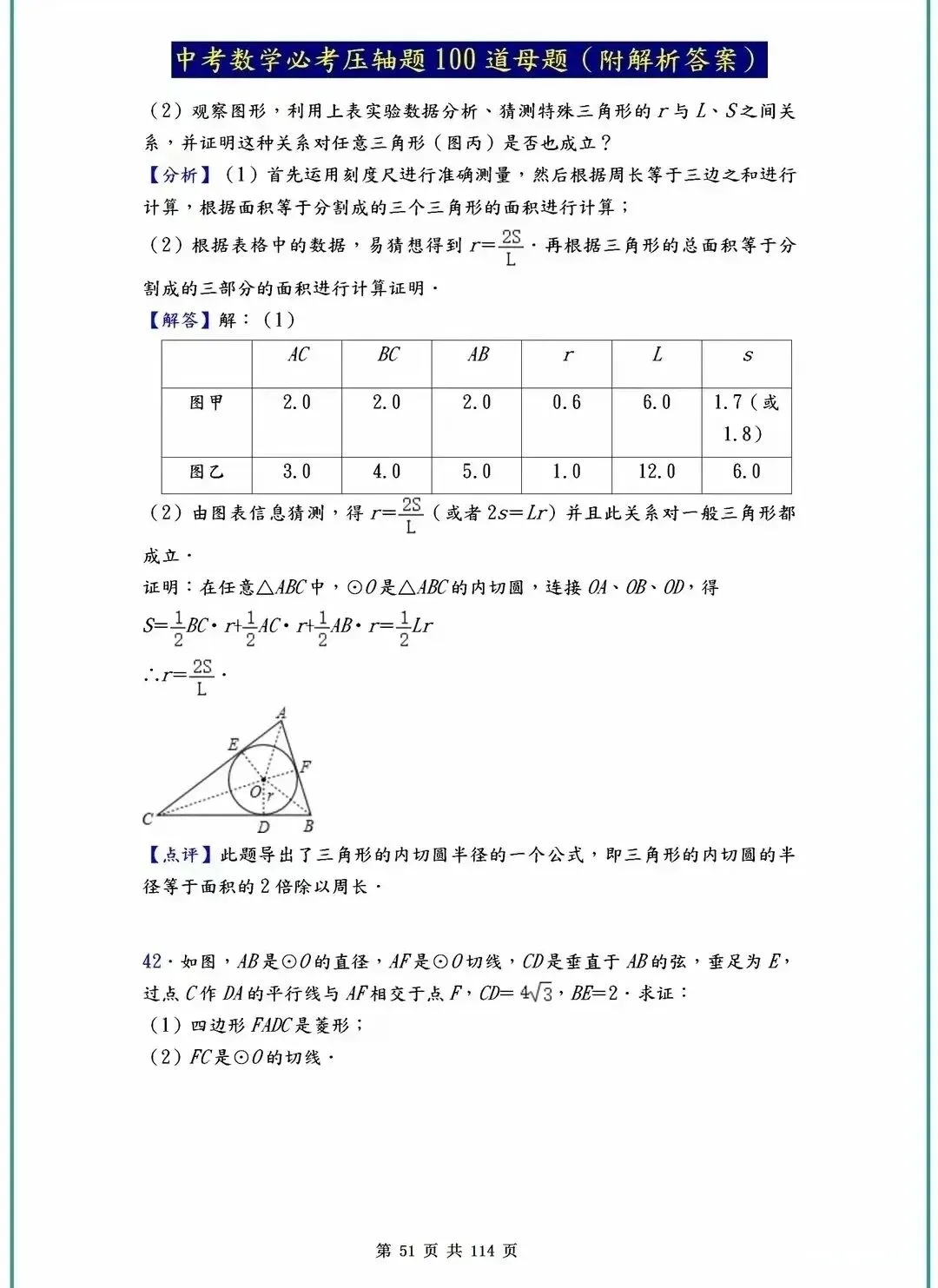 中考数学压轴题40-100道母题解析!吃透这些,冲刺高分不是梦! 第13张
