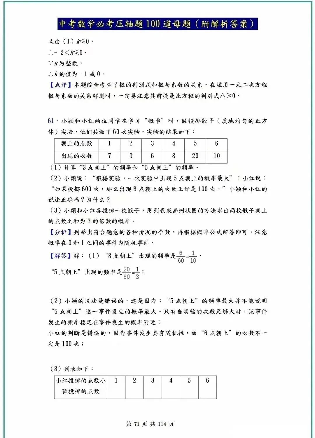 中考数学压轴题40-100道母题解析!吃透这些,冲刺高分不是梦! 第33张