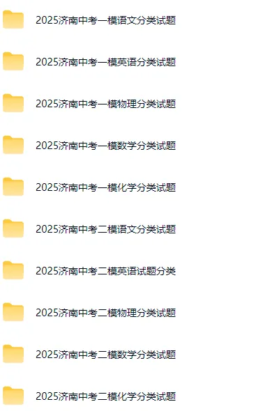 [2026济南中考物理专版]2025济南中考一模物理真题:专项练习(共18套) 第3张