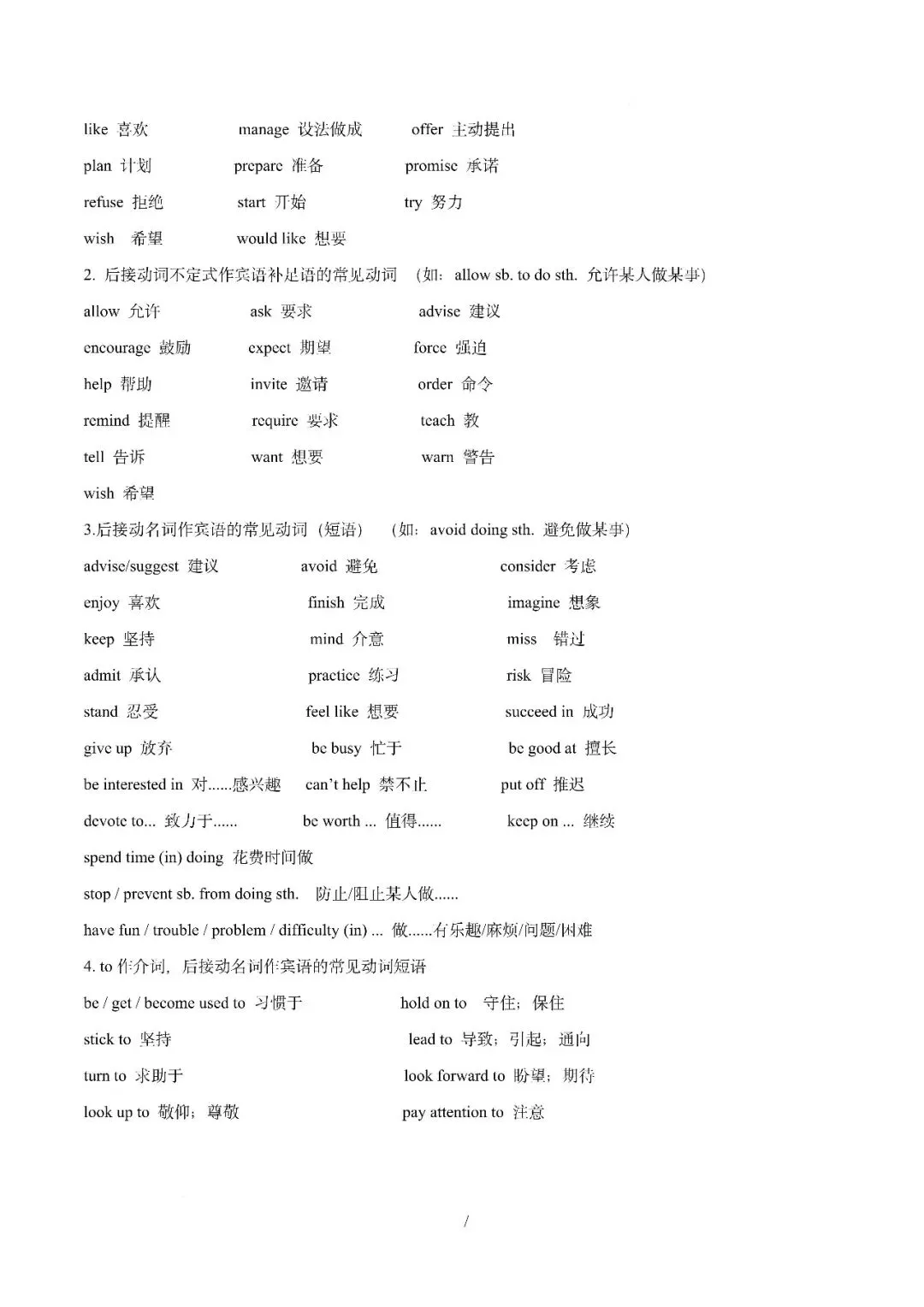 中考英语丨必备核心短语(形容词与介词短语及动词搭配) 第18张