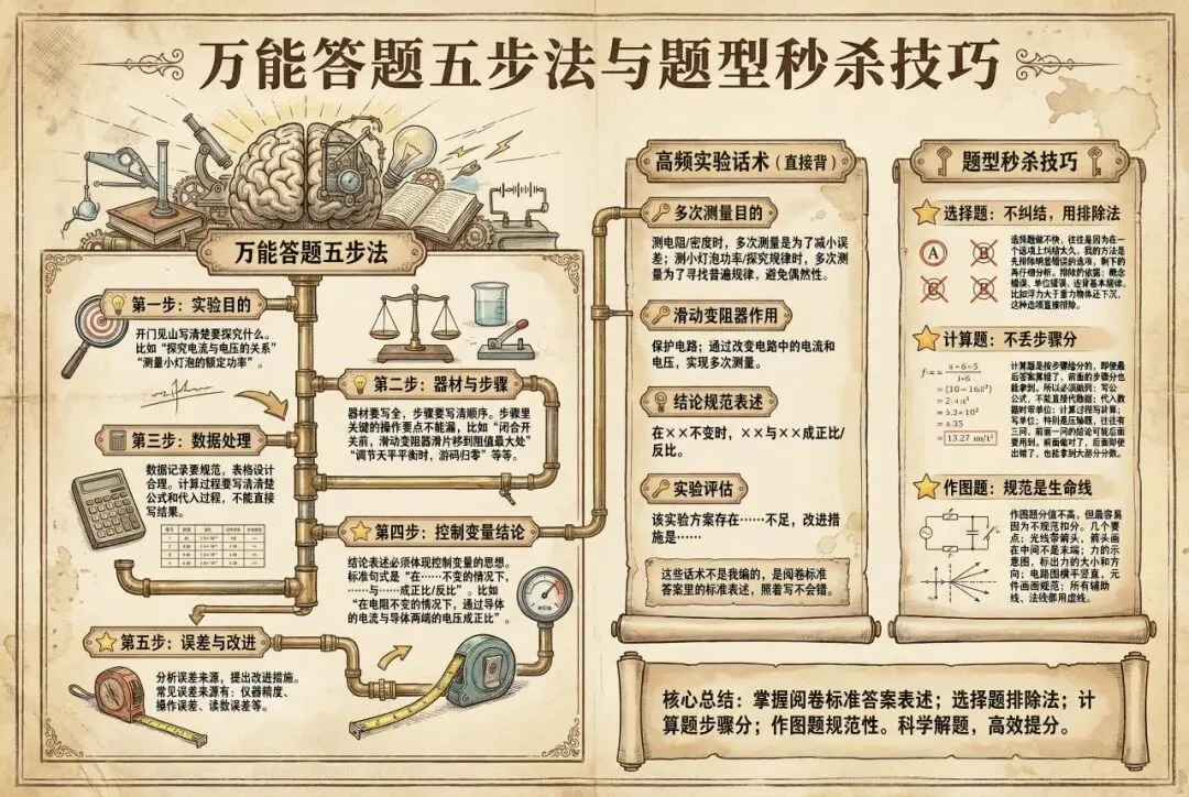 【中考科学】物理篇|杭州孩子掌握这些高频考点+答题模板,物理也能轻松拿高分! 第2张