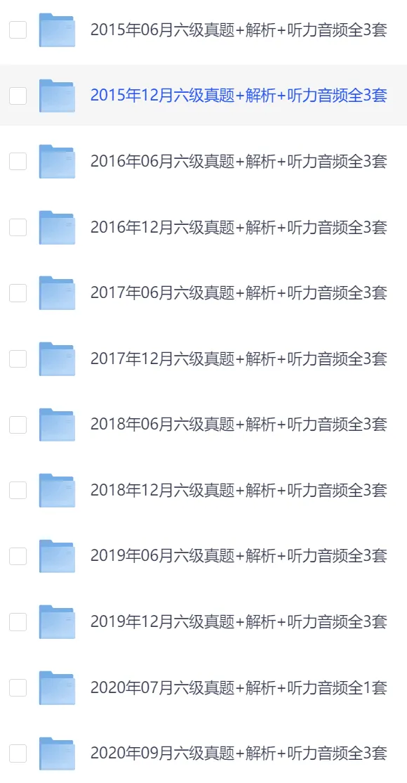 大学英语六级资料包(含近10年真题+复习资料) 第2张