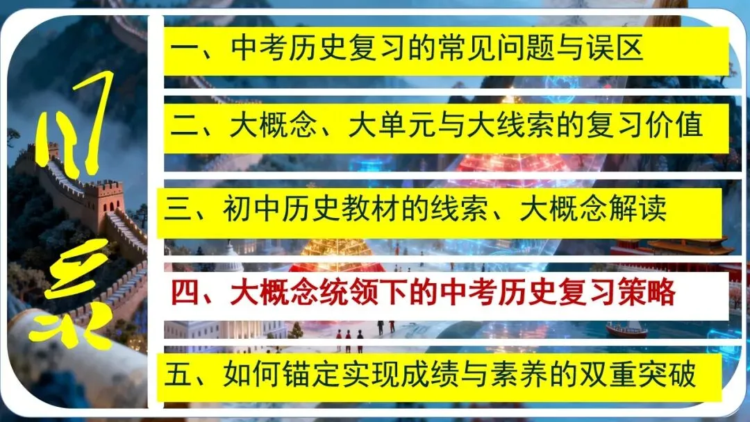 中考研讨 | 大概念统领·大单元整合·大线索贯通——2026年中考历史总复习实践探究 第22张 中考研讨 | 大概念统领·大单元整合·大线索贯通——2026年中考历史总复习实践探究 第22张