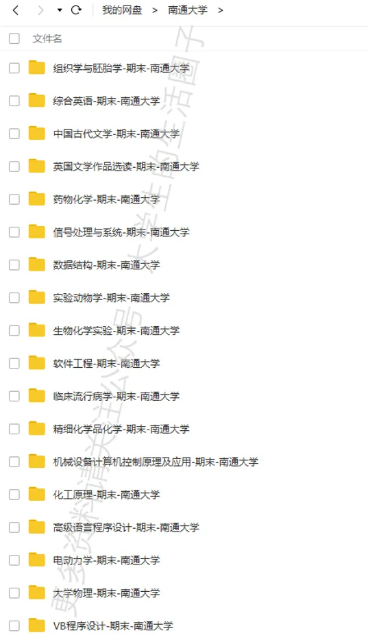 南通大学期末考试多科目历年试卷真题免费领取,通大同学的专属福利来了! 第6张