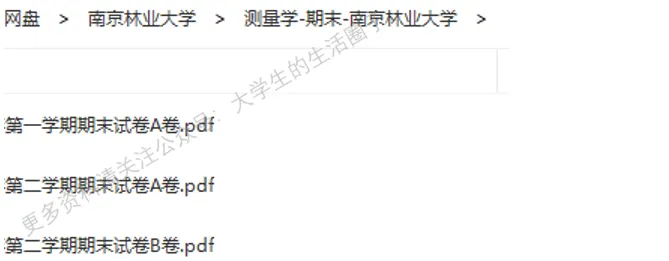 南京林业大学期末考试多科目历年试卷真题免费领取,南林同学的专属福利来了! 第8张