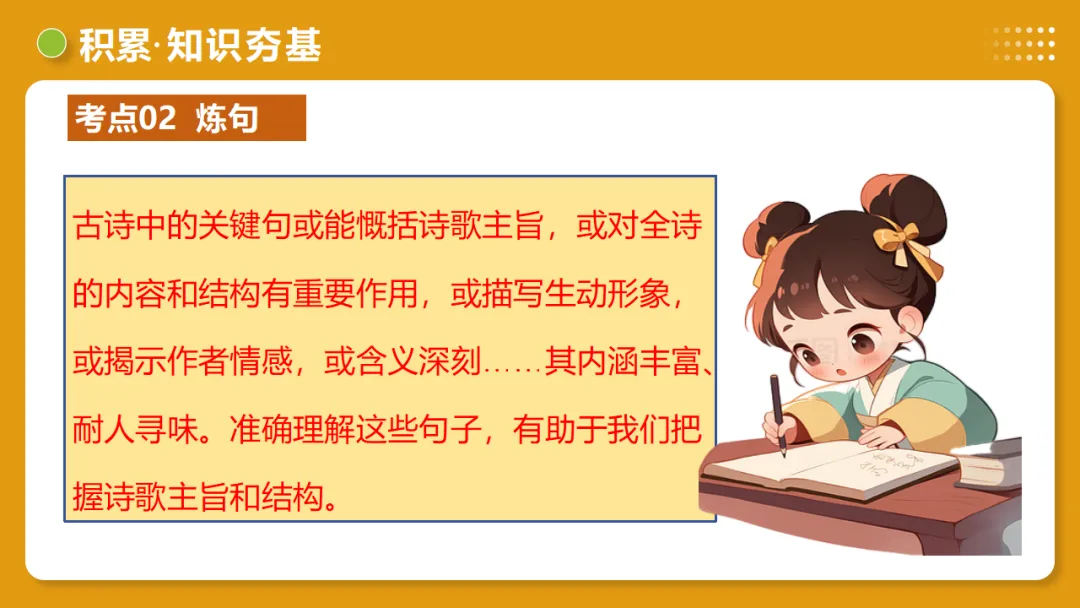 2026年中考复习古诗词阅读第1讲 词句赏析(炼字+炼句)讲练测 第20张