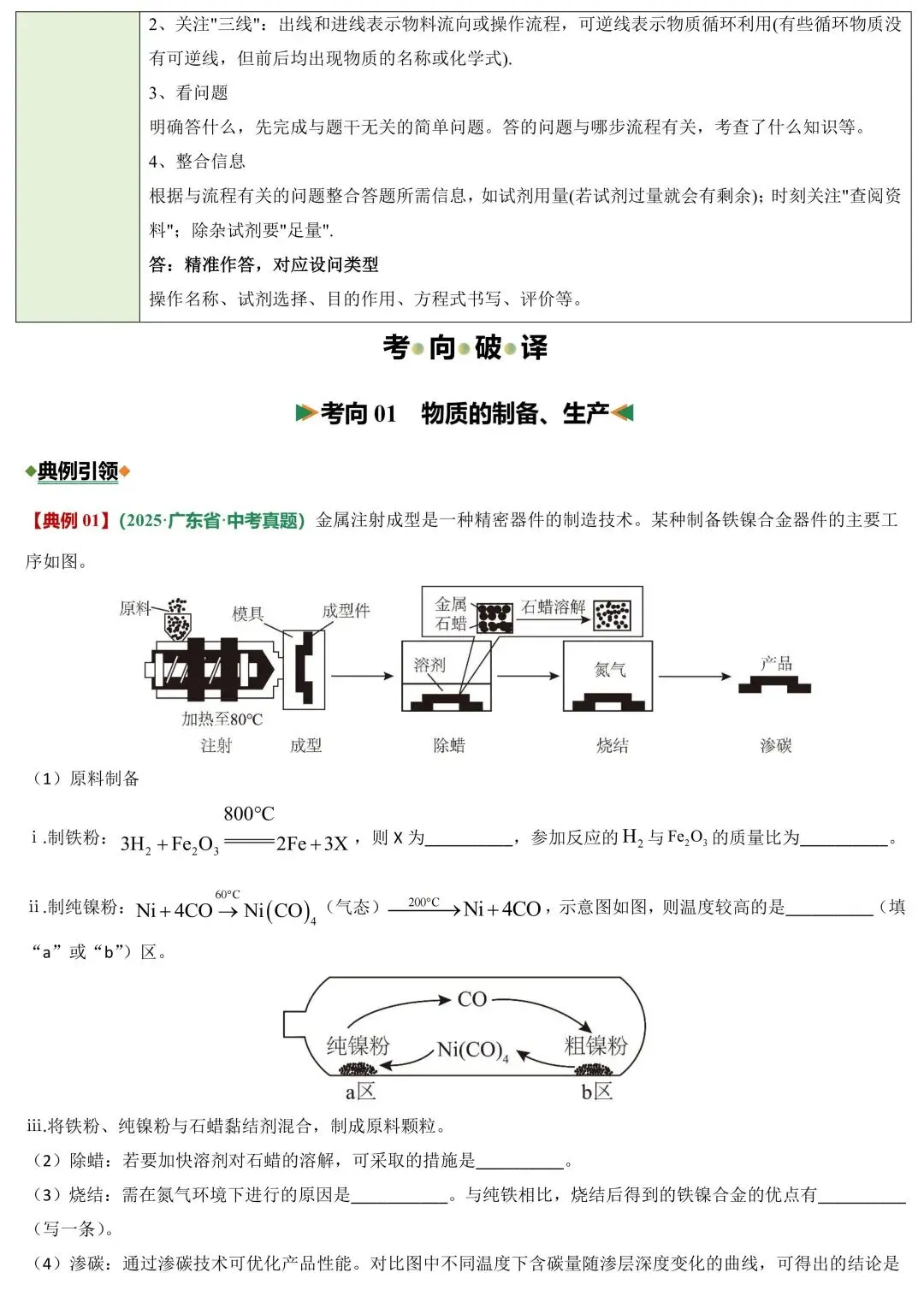 2026中考化学必考题型专练:工艺流程图(可下载) 第3张