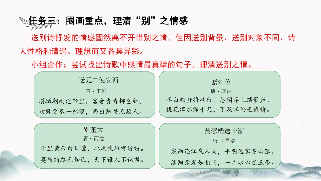 中考语文复习公开课【送别类古诗整合复习】被夸爆了! 第16张
