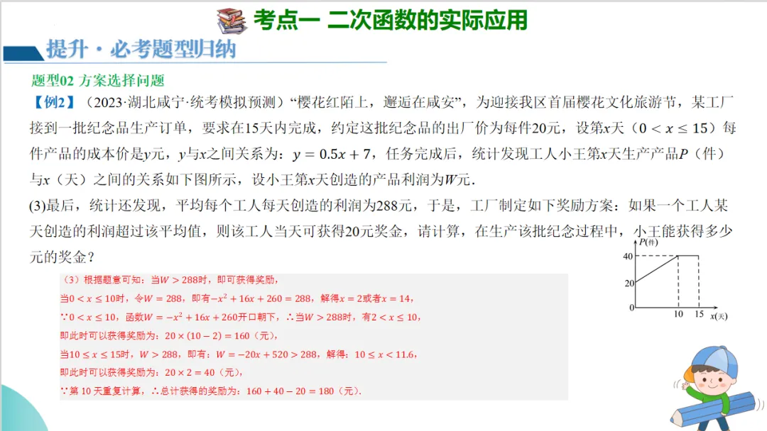 2024年中考数学一轮复习二次函数的应用 第15张