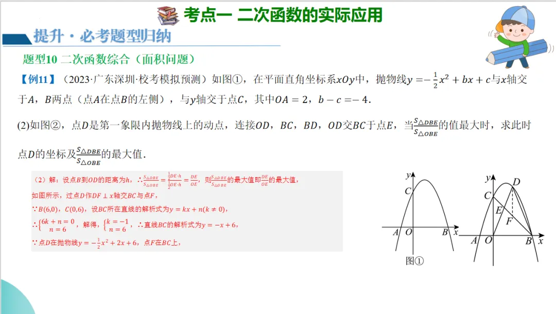 2024年中考数学一轮复习二次函数的应用 第34张