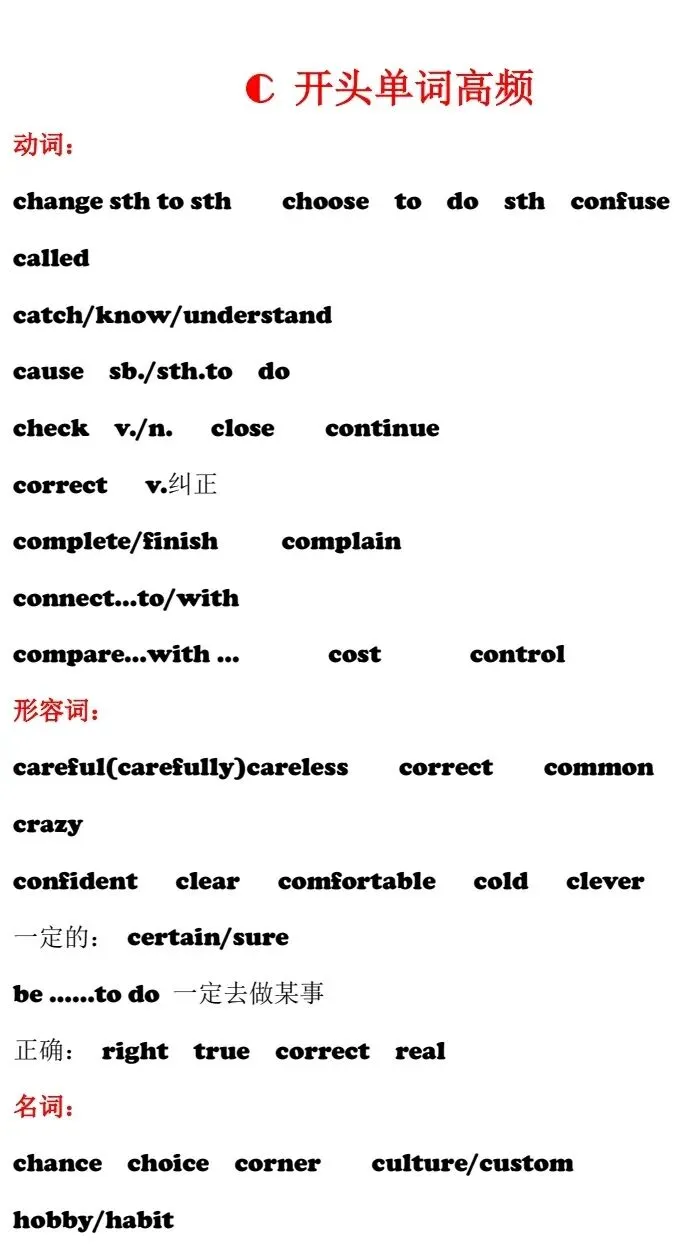 天津中考英语首字母填空到底在考察孩子什么?附首字母高频单词清单 第4张