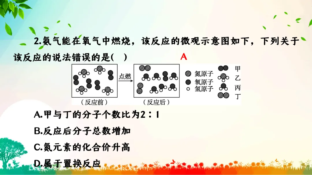 F749 一轮中考单元复习 决胜中考2026 优质课资源包 初中化学《专题复习--微观反应示意图》课件PPT+教学设计Word 第19张