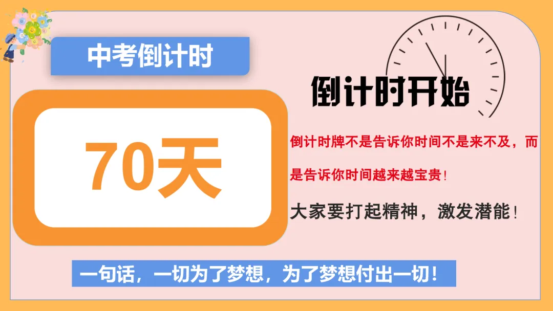 中考励志减压主题班会,70天,你还来得及,考得上 【附PPT课件】 第3张 中考励志减压主题班会,70天,你还来得及,考得上 【附PPT课件】 第3张