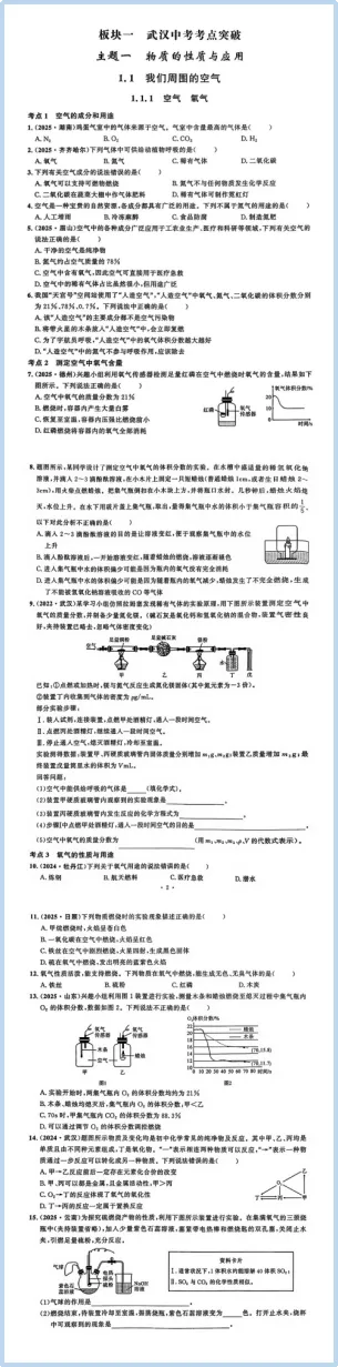 2026版中考化学高频考点 第1张