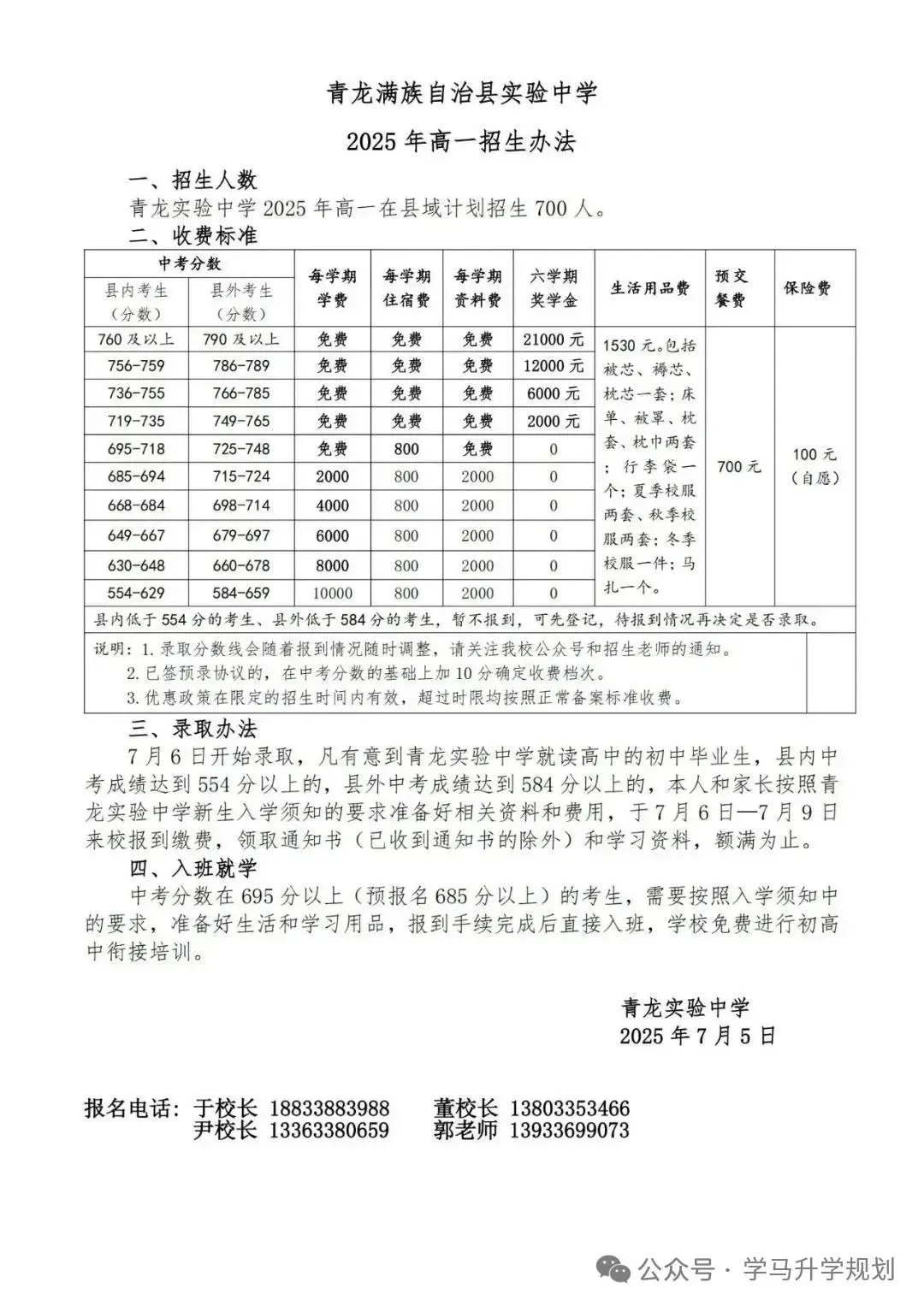 【初升高择校】近六年秦皇岛中考招生情况及分数,另附16所秦皇岛本地高中招生计划及联系方式 第5张
