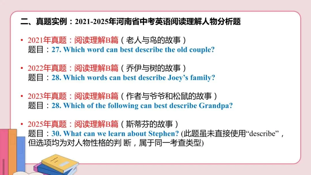 中考英语阅读理解01:3 步突破人物性格分析题(附练习题和词汇表) 第1张 中考英语阅读理解01:3 步突破人物性格分析题(附练习题和词汇表) 第1张