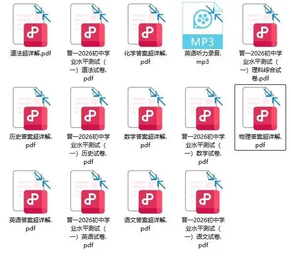 26最新中考测试题(免费领取) 第1张