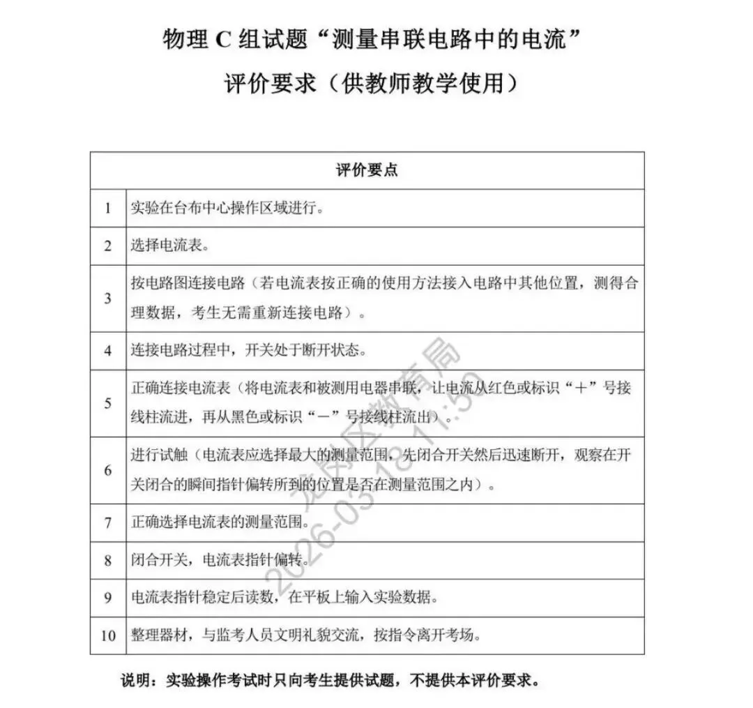 深圳初三家长必收藏!2026深圳中考理化实验操作模拟考试演示视频! 第11张 深圳初三家长必收藏!2026深圳中考理化实验操作模拟考试演示视频! 第11张