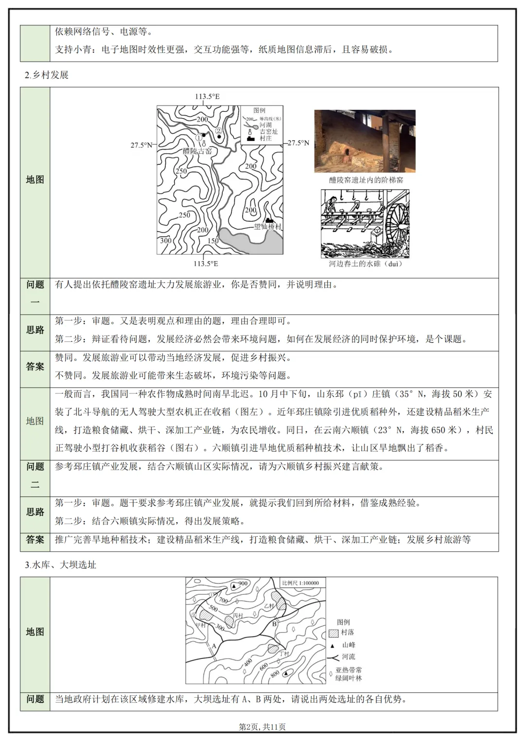 2026 新版本中考地理重点简答题归纳汇总,可打印完整版! 第2张