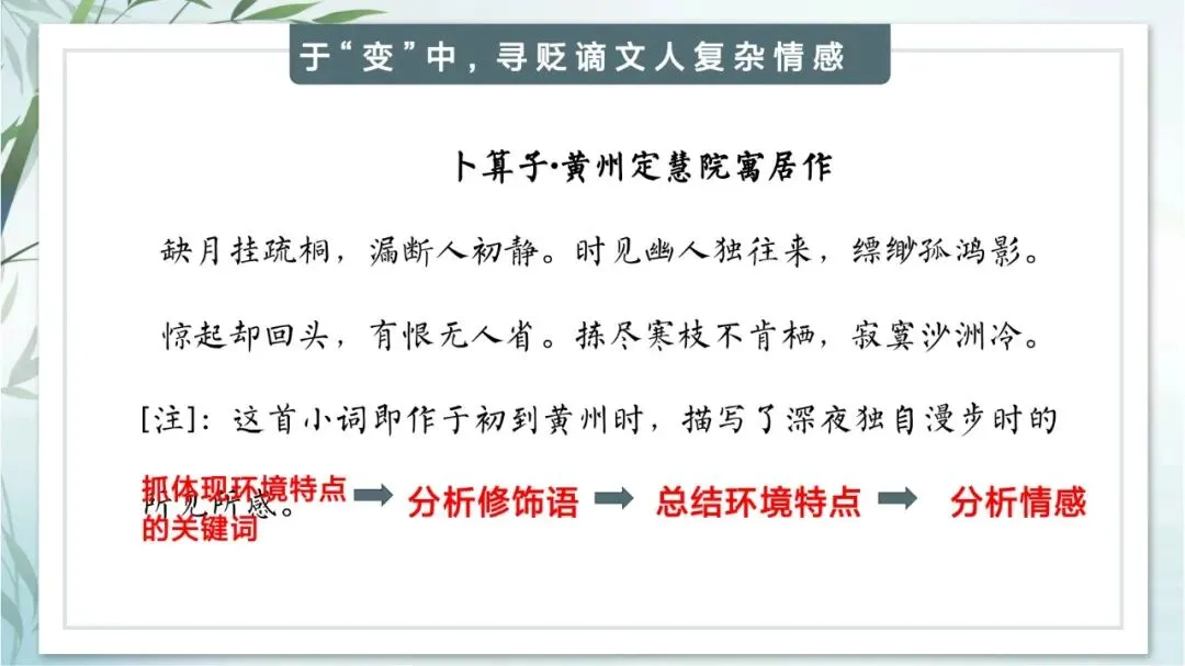 中考专题“贬谪类诗词”我这样带学生复习思路超清晰 第9张