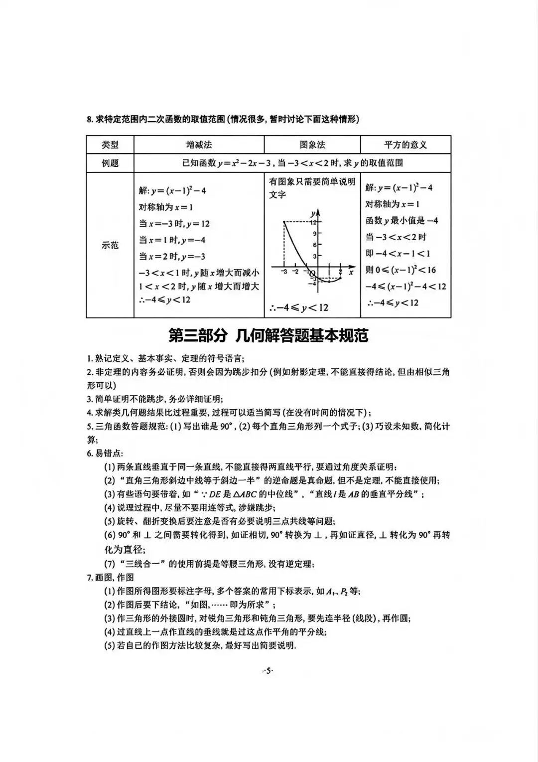 数学中考答题规范|少丢“冤枉分”,冲刺高分! 第11张 数学中考答题规范|少丢“冤枉分”,冲刺高分! 第11张