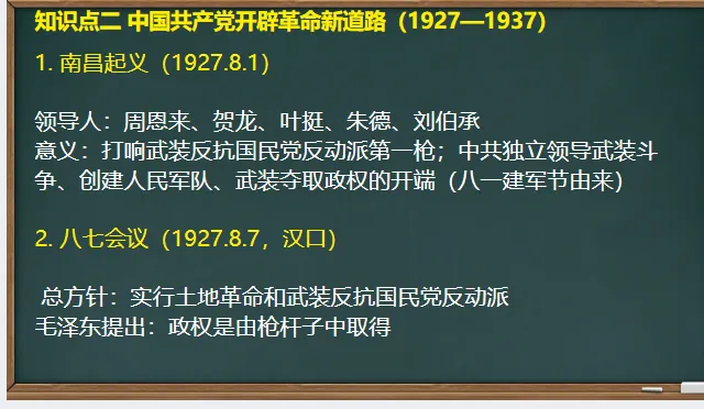 中考历史·一轮复习课件【从国共合作到国共对立】 第10张
