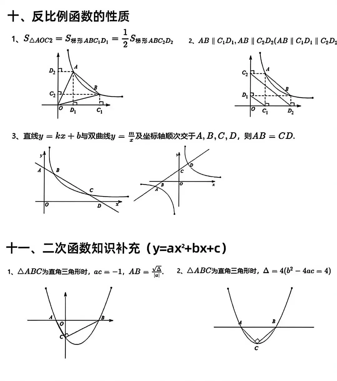 拔尖特训能用到的中考定理和公式 第9张