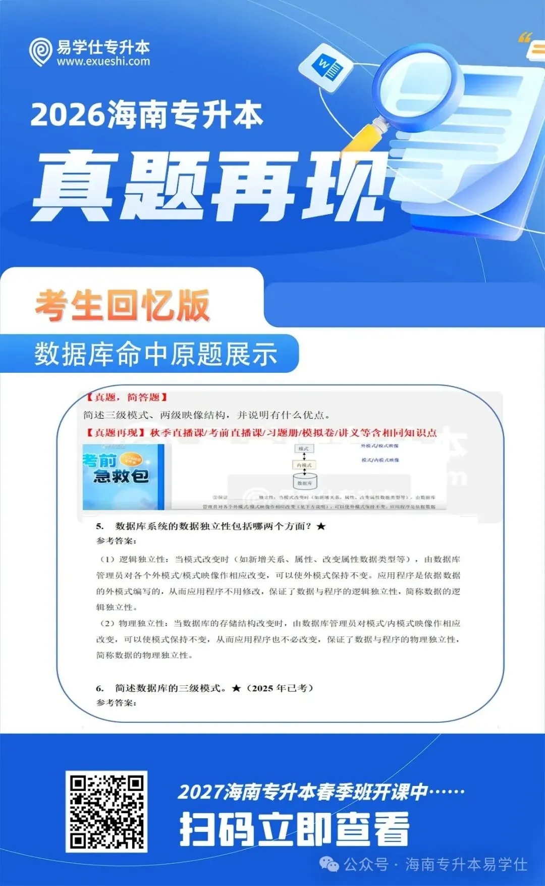 2026年海南专升本部分公共课+专业课真题还原! 第29张 2026年海南专升本部分公共课+专业课真题还原! 第29张