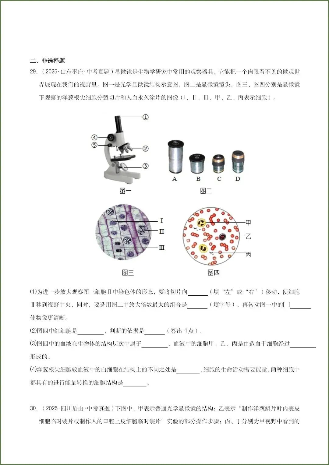 生物会考|2026《生物会考》三年中考真题分类汇编共15个专题(原卷版+答案)全国通用,电子版可打印下载! 第9张